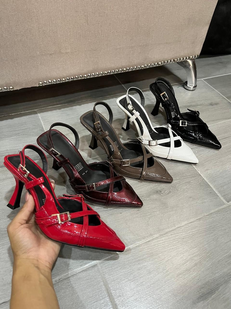 YASMIN ROJO/ NEGRO/ BLANCO/ CAFE/