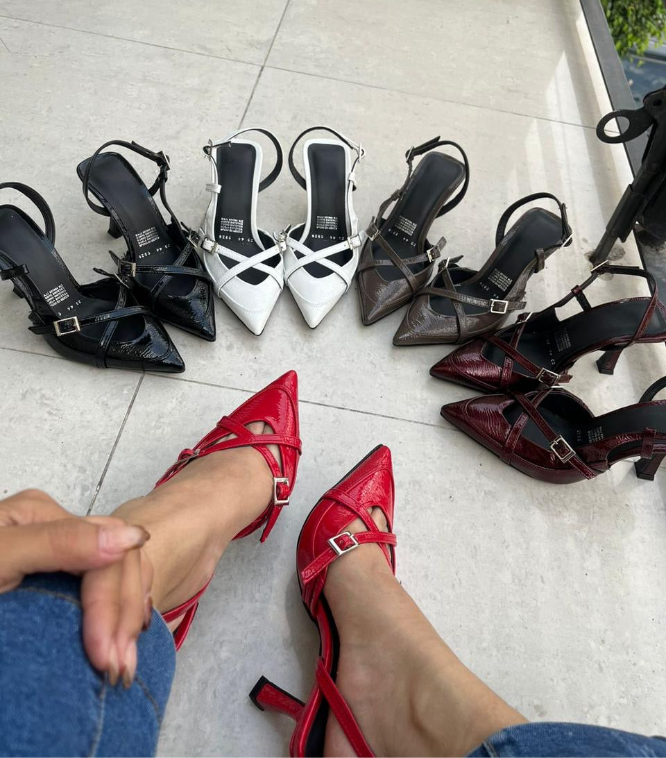 YASMIN ROJO/ NEGRO/ BLANCO/ CAFE/